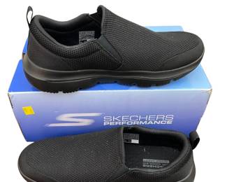 Skechers Air Cooled Goga Mat Black Slip On Mens Sneakers Size 12