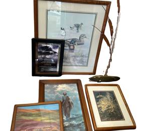 MidCentury Cattail Wall Sculpture + Framed Prints