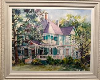Gainesville House in Duck Pond - Watercolor 
By Virginia Chen