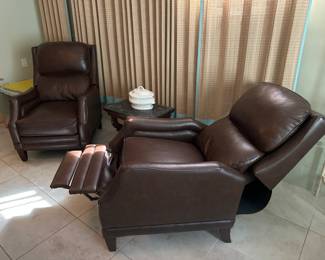 Leather recliners - Pier 1
