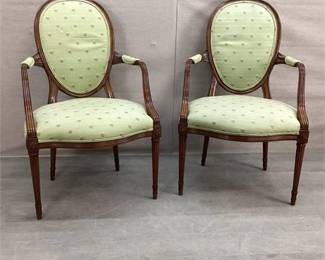 Oval back Chair a pair