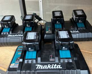 Makita Batteries and Charging Stations