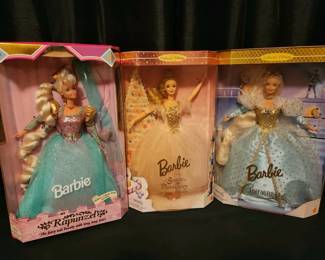Set Of 3 Vintage Storybook Barbies