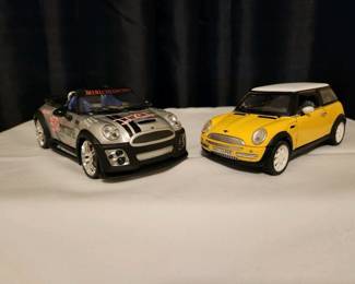 Vintage Die Cast Mini Cooper Cars