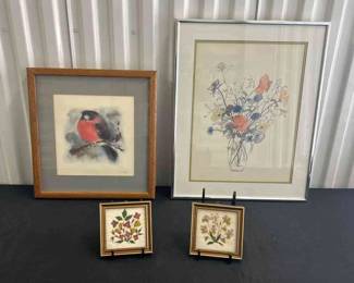 Beautiful Vintage Framed Art