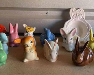 Rabbits Bunnies Cotton Dispensers Cereal Bowl