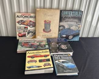 Hardback Paperback Books On Cars And Flowers