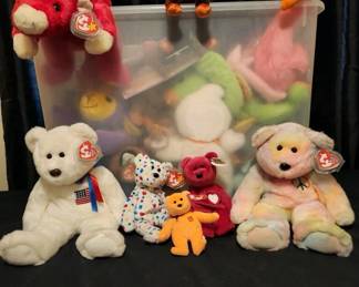 Mystery Lot Of Beanie Babies And Buddies