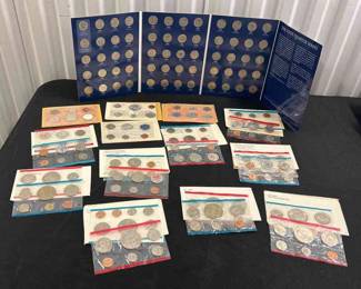 Collectors Quarters And Uncirculated Coins Collection