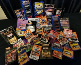Assortment Of Die Cast Cars From The 1990s