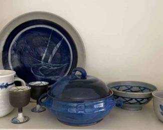 Unique Pottery In Beautiful Blues