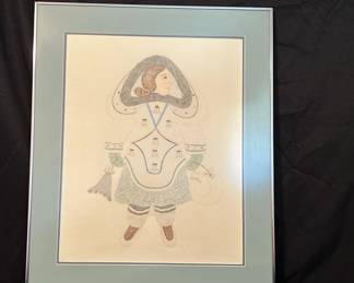 1992 Framed Artist Sketching