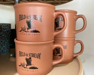 4 Field & Stream Outdoor Adventures Eagle Ceramic Coffee Mugs