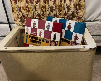 Mid Century Sewing Basket Stool