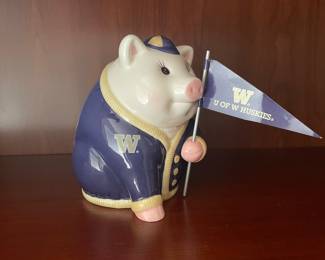 Mudd Pie University Of Washington Ceramic Piggy Bank
