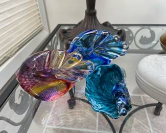 Blown Glass Fish Figurines