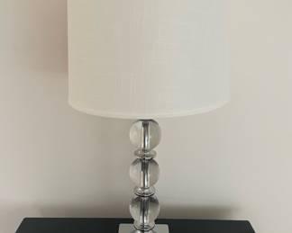 Stainless/Glass Sphere Table Lamp