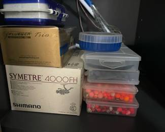 Shimano 4000 FH Symetre Spinning Reel, Pflueger Trio Spinning Combo Reel