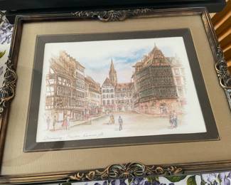 Framed Watercolor Prints by Beradette Voz