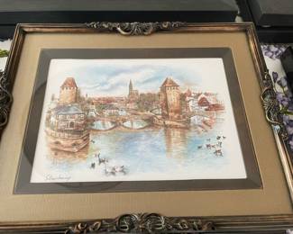 Framed Watercolor Prints by Beradette Voz