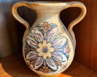 Weller Pottery Barcelona Vintage Handled Vase
