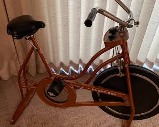 1970's Orange Schwinn Stationary Exerciser Bike