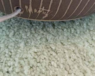 Large Mid-Century Modern Glazed Ceramic Lamp by Jane & Gordon Martz