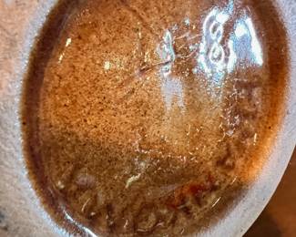 Frankoma Pottery Brown Ringed Jug