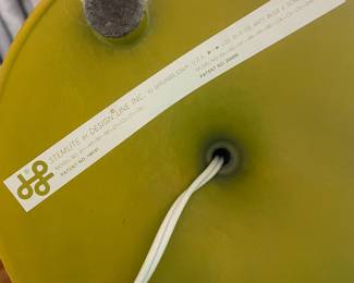 Avocado Green Mid Century Modern Stemlite Table Lamp