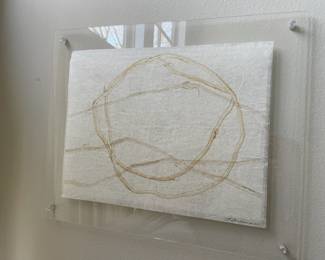 2013 Framed Rice Paper Artwork "Tree Bones" by Kiernan