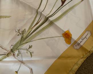 Salvatore Ferragamo Scarf with Daffodil Design