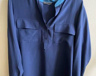 Vince Navy Women's Tunic Top 