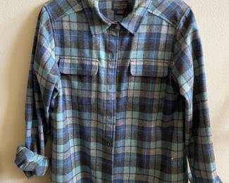 Pendleton Blue Flannel Button-Down Shirt