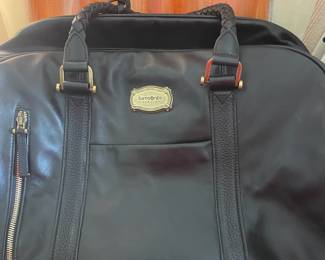 Samsonite Black Label Resort Slim Leather Bowling Bag