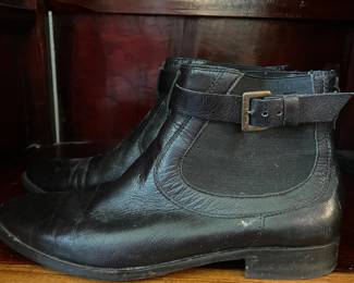 Cole Haan Black Leather Ankle Boots