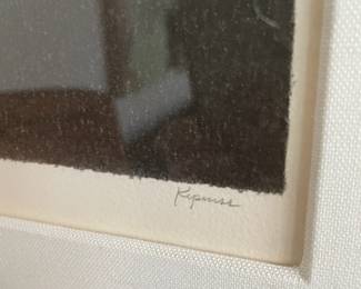 Framed & Matted Lithograph "Seclusion" by Robert Kipniss 