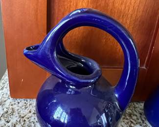 Hull Cobalt Blue MCM Jug