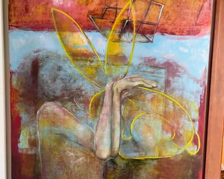 Modern Abstract Oil Painting by Sandy Sampson
