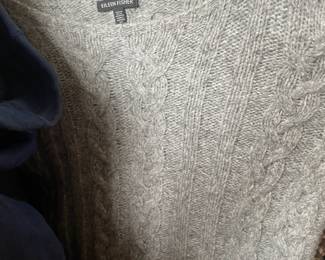 Eileen Fisher Gray Knitted Sweater