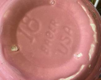 Set of 5 Hager Pottery Mutlitcolred Nexting Mixing Bowls