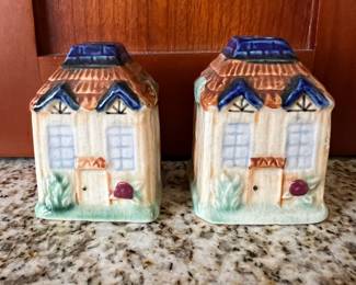 House Salt and Pepper Shakers Made in Japan 