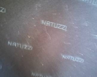 Natuzzi Brown Leather Sofa