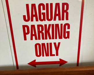 Jaguar Parking Only Metal Sign