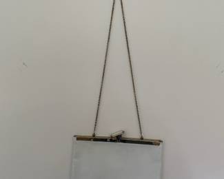 Circa 1950's Etra Gold Chain/Geniune Leather Purse