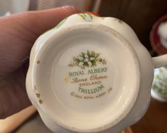 Royal Albert Bone China Tea Set with Trillium Pattern