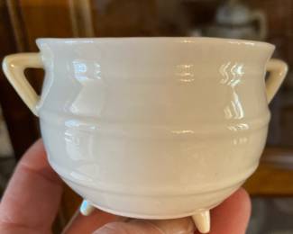 Belleek Aberdeen Three Footed Open Sugar Bowl
