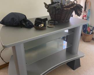 Silver/Grey Entertainment Center