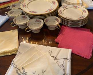 Castleton China Dinnerware Set with Bouquet Pattern