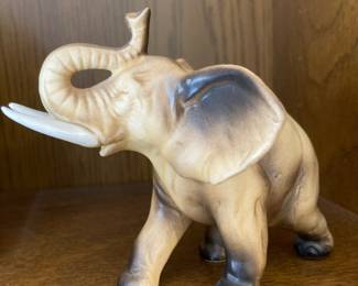 1960's Lefton Porcelain Elephant Figurine