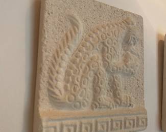 Renato Dorfman's Art Sand Cast Plaque "Mayan Jaguar"